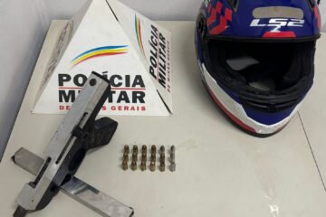 Adolescente é apreendido com submetralhadora após perseguição na MG-436, em Barão de Cocais