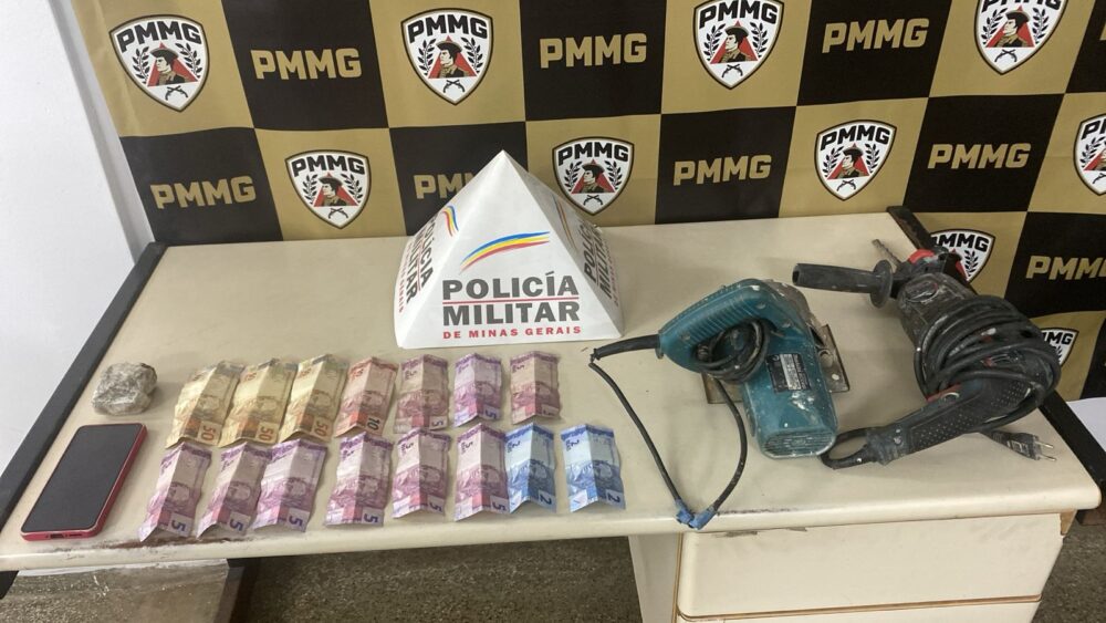 Polícia Militar prende dois homens, recupera objetos furtados e apreende drogas em João Monlevade