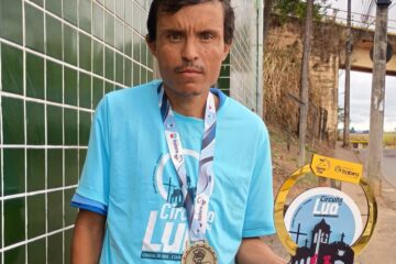 Fábio Bicalho vence prova de 5km na categoria pessoa com deficiência na Corrida da Lua