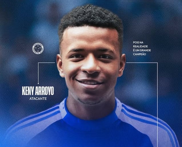 Cruzeiro confirma contratação do atacante equatoriano Keny Arroyo