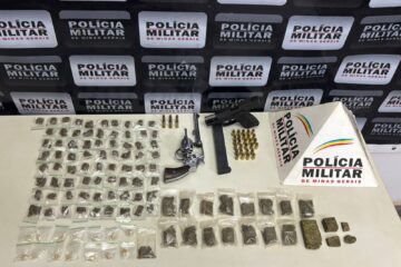 Barão de Cocais: PM apreende armas e drogas após homicídio no bairro Garcia