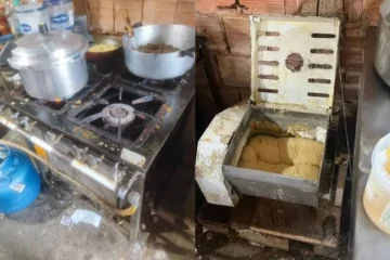Salgados feitos em fábrica clandestina infestada de baratas eram vendidos em feiras e lanchonetes