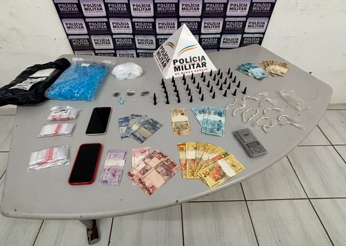 Polícia apreende drogas e dois menores durante operação no bairro Pedreira, em Itabira