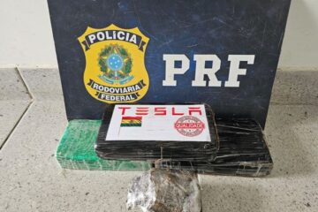 PRF apreende mais de 3 kg de drogas e prende dois homens na BR-381, em João Monlevade