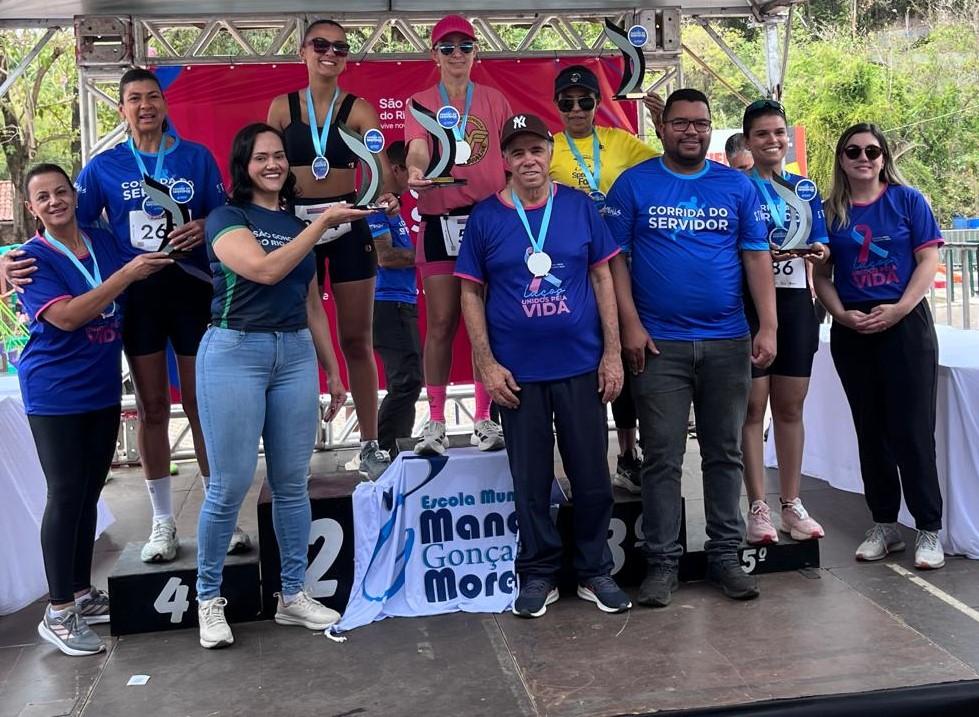 Corrida do Servidor e Caminhada Laços pela Vida reúnem cerca de 800 pessoas em São Gonçalo do Rio Abaixo