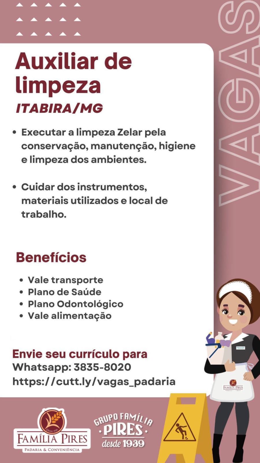 Confira as vagas de emprego disponíveis no Grupo Família Pires e Premium Executive Hotel