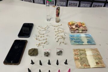 Polícia Militar prende jovem e apreende adolescente por tráfico em Itabira