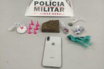 Polícia Militar prende jovem por tráfico de drogas em Itabira