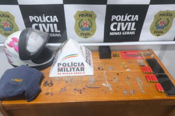 Operação conjunta das polícias Civil e Militar prende suspeito de roubo e apreende joias, drogas e munições em João Monlevade