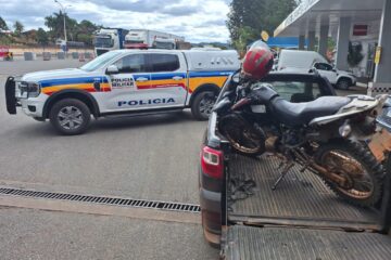 Bom Jesus do Amparo: motocicleta furtada é recuperada pela Polícia Militar na BR-381