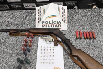 Polícia Militar apreende armas e munições em São Gonçalo do Rio Abaixo