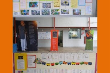 Exposição “Baiandeira Infinito Presente” segue em circulação pelas escolas de Itabira