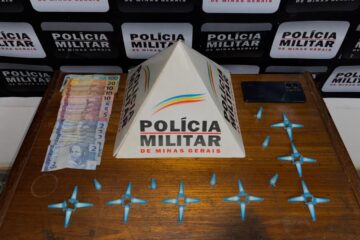 Polícia Militar apreende cocaína e detém dois jovens por tráfico em Barão de Cocais