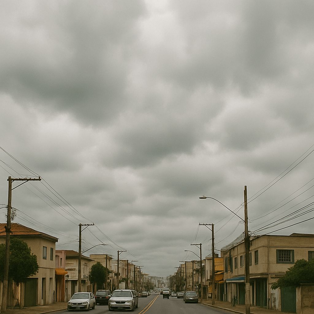 Terça-feira será nublada e quente: Chuva é uma possibilidade distante