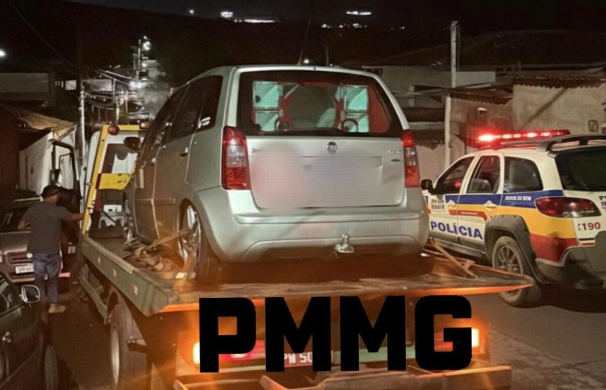 Perturbação do sossego: carro é apreendido por som alto no bairro Fênix, em Itabira