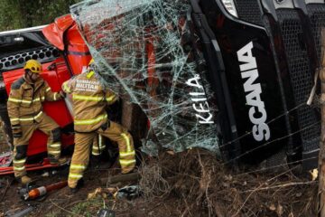 Chuva e tragédia na BR-381: caminhoneiro de Coronel Fabriciano morre e esposa grávida fica presa às ferragens