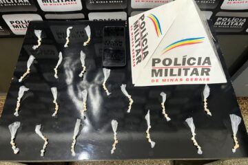 Homem é preso com 100 pedras de crack após tentar fugir da PM em Santa Bárbara