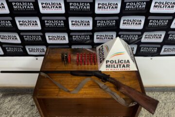 Polícia Militar prende homem por ameaça e posse ilegal de arma na zona rural de Barão de Cocais