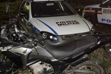 Polícia Militar recupera motocicleta roubada em Itabira e segue em busca dos autores