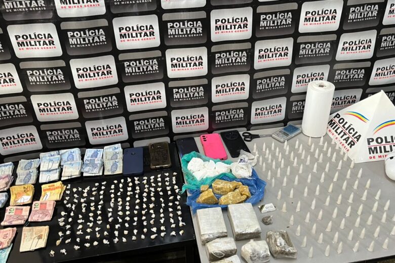 Polícia Militar prende três pessoas e apreende grande quantidade de drogas em Santa Bárbara