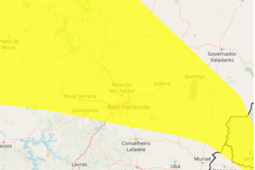 INMET emite alerta de tempestade para Itabira e região