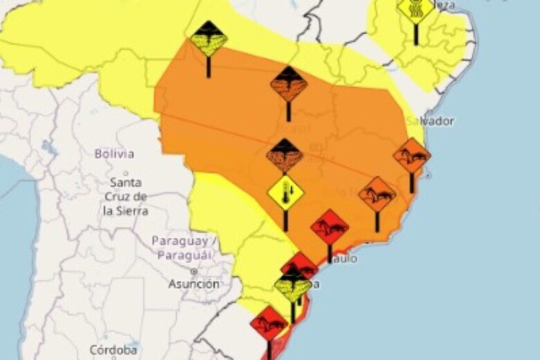 Belo Horizonte registra fortes chuvas e segue sob alerta de tempestades até domingo