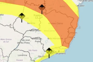 Previsão do tempo: Inmet emite conjunto de alertas de chuva para MG; BH está em alerta amarelo