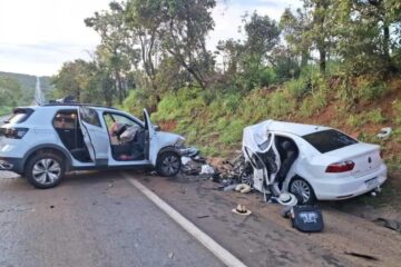 Colisão frontal na BR-040 deixa cinco mortos, incluindo duas crianças, em Paracatu