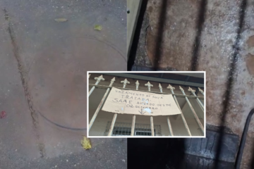 Vazamento de água potável se arrasta desde setembro e preocupa moradores da rua Alfredo Sampaio em Itabira