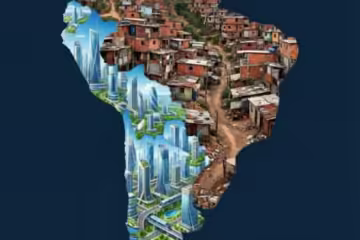Polêmica no Cone Sul: Milei posta mapa retratando o Brasil como favela