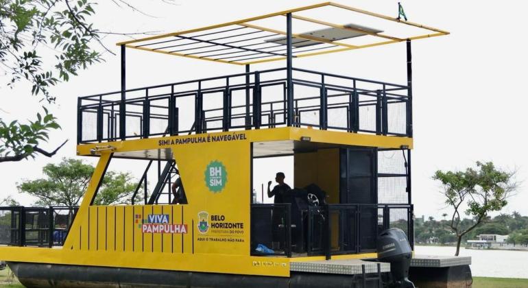 Passeios gratuitos de barco na Lagoa da Pampulha começam neste sábado