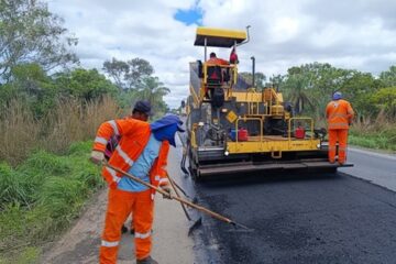Revitalização da BR-365 entre Montes Claros e Jequitaí avança com R$ 30,6 milhões já investidos