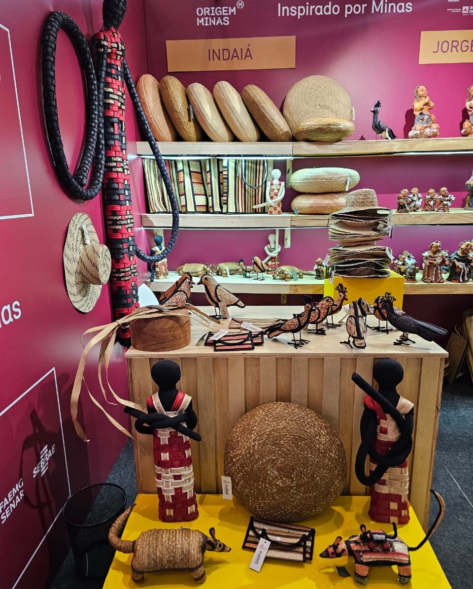 Peças das cidades de Antônio Dias e Santa Bárbara estão na Feira Nacional de Artesanato; saiba mais