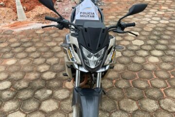 Polícia Militar recupera motocicleta clonada durante patrulhamento em São Gonçalo do Rio Abaixo