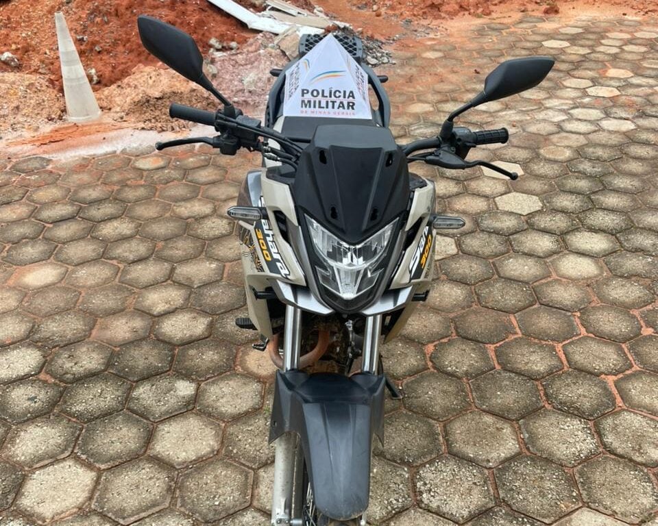 Polícia Militar recupera motocicleta clonada durante patrulhamento em São Gonçalo do Rio Abaixo