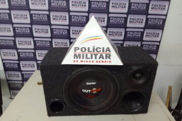 PM apreende som automotivo após denúncia de perturbação do sossego em Itabira
