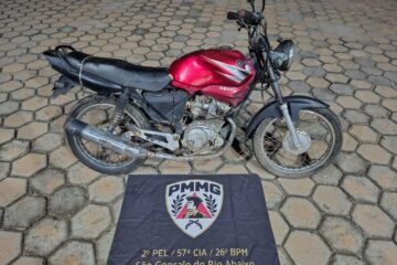 Polícia Militar prende jovem por adulteração de sinal identificador de motocicleta em São Gonçalo do Rio Abaixo