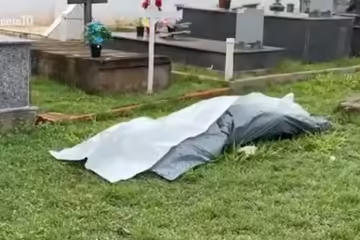 Muito macabro! por falta de necrotério corpo é deixado no gramado de cemitério no Tocantins