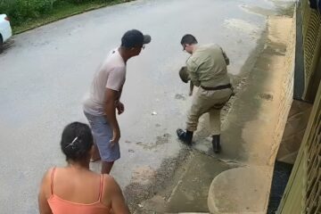 Sargento da PM salva criança engasgada em Diogo de Vasconcelos
