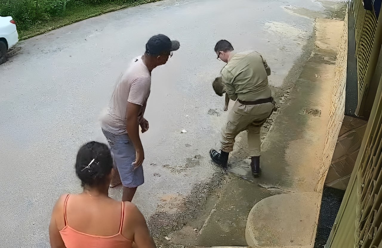 Sargento da PM salva criança engasgada em Diogo de Vasconcelos