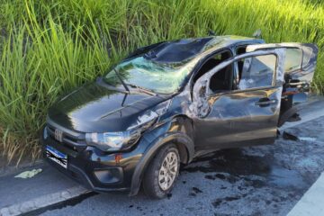 Homem embriagado provoca acidente que afeta nove pessoas na MG-010, em Vespasiano