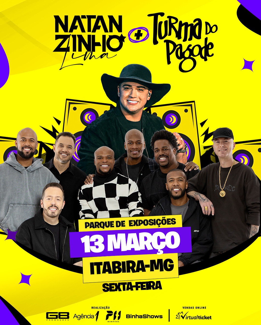 Itabira recebe Natanzinho Lima e Turma do Pagode em grande show em março; saiba mais