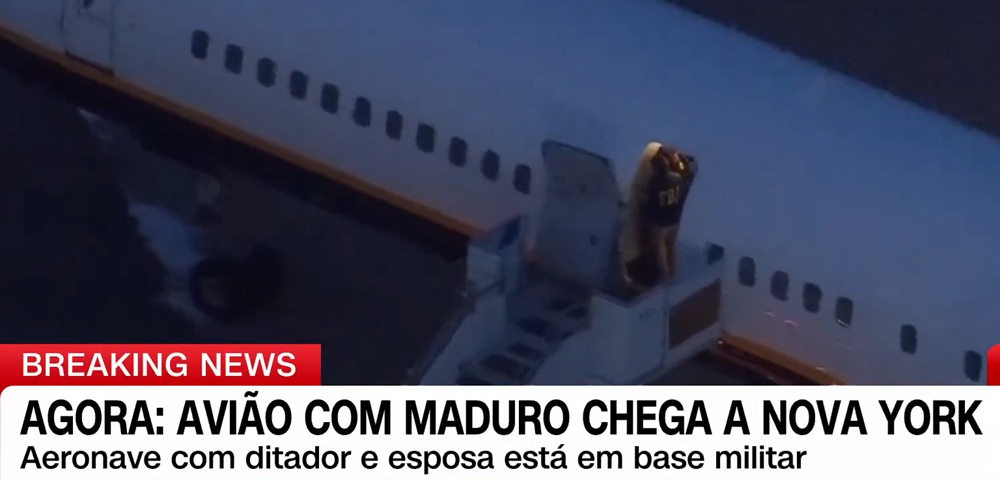 Maduro desembarca em Nova York escoltado por agentes federais