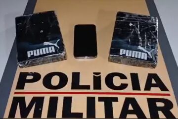 Polícia Militar Rodoviária apreende barras de cocaína após abandono de carro em Itabira