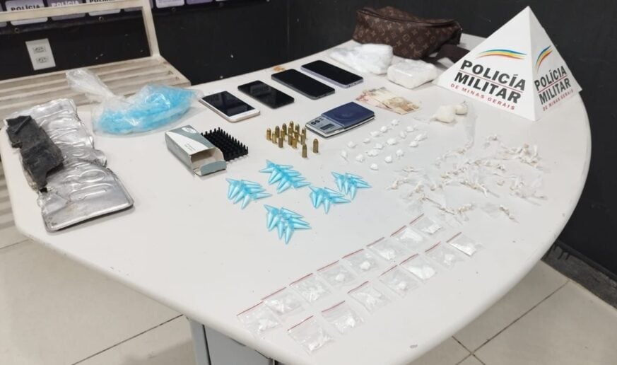Polícia Militar prende três jovens por tráfico e apreende grande quantidade de drogas em Itabira