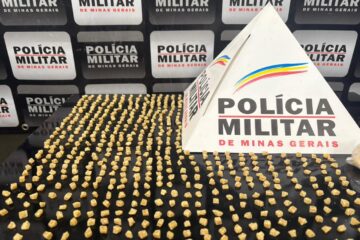 605 pedras de crack são apreendidas pela Polícia Militar em Santa Bárbara