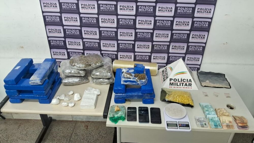 Traficante é preso com grande quantidade de drogas durante operação da Polícia Militar em Itabira