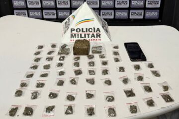 Polícia Militar prende jovem por tráfico de drogas no bairro Nova Vista, em Itabira