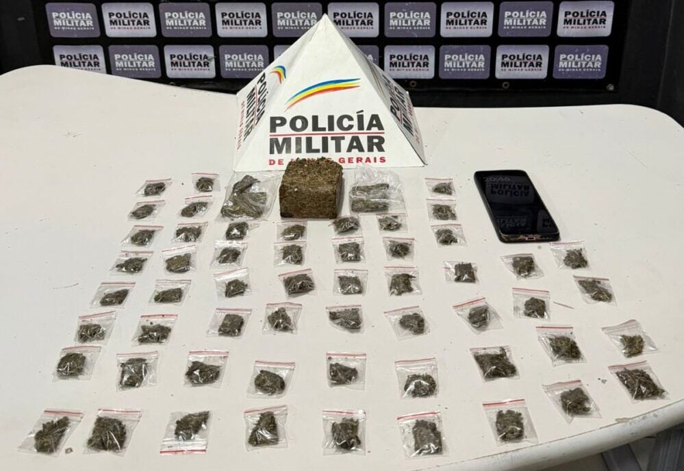Polícia Militar prende jovem por tráfico de drogas no bairro Nova Vista, em Itabira