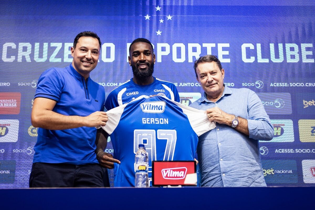 Gerson destaca ambição do Cruzeiro em ‘projeto irrecusável’ e mira Copa em apresentação